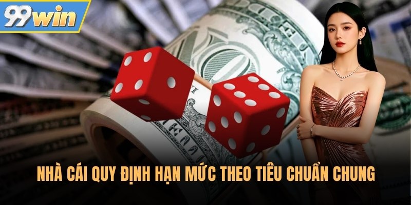 Nhà cái quy định hạn mức theo tiêu chuẩn chung
