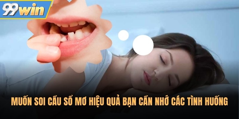 Muốn soi cầu sổ mơ hiệu quả bạn cần nhớ các tình huống Muốn soi cầu sổ mơ hiệu quả bạn cần nhớ các tình huống